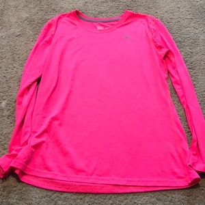 Pink long sleeve Nike top